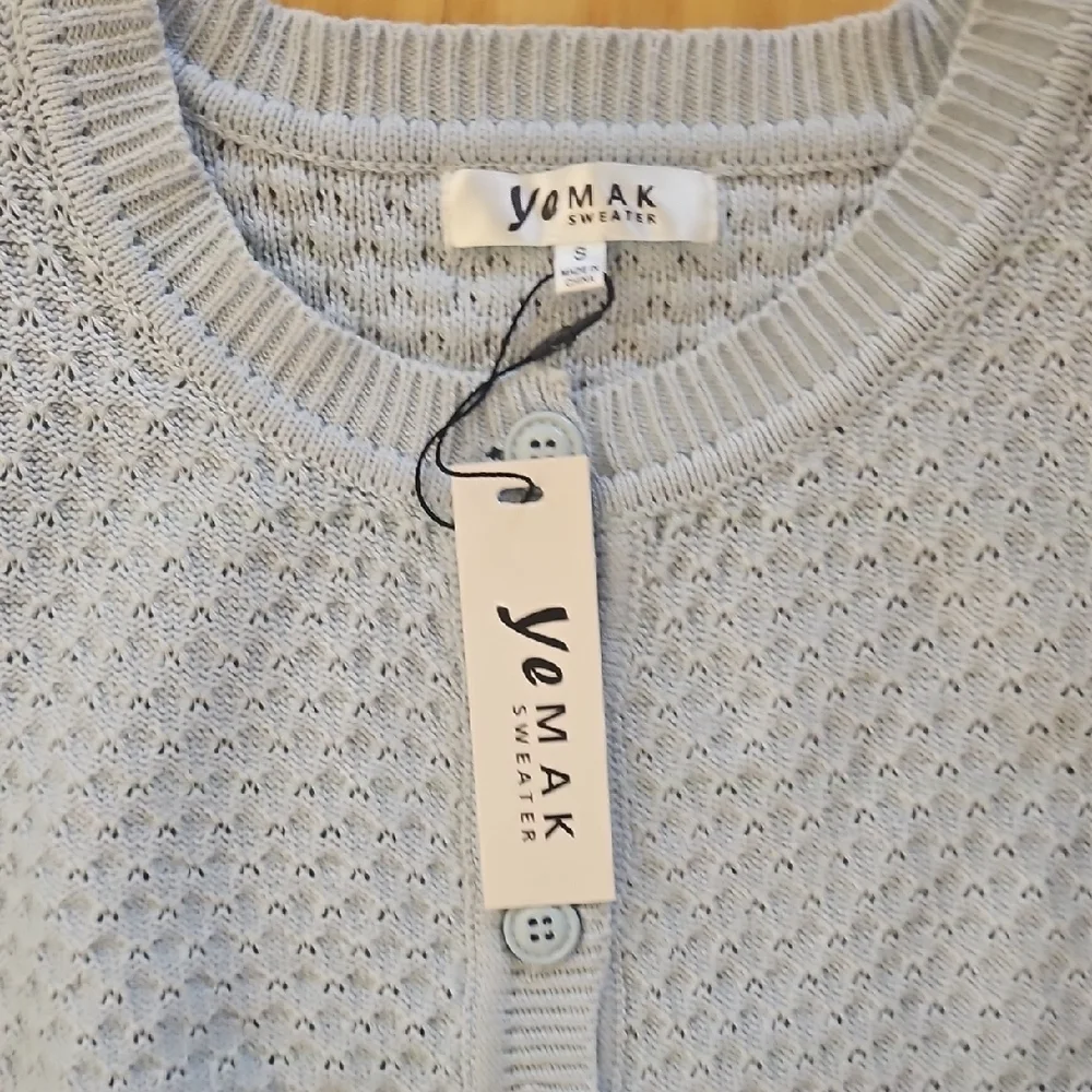 Yemak Light Blue Women's Cardigan - Picture 5 of 5